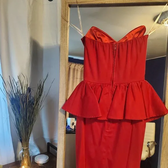 Deadly Dames | Dresses | Vintage Midi Peplum Dress | Poshmark